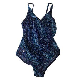 SPEEDO Size 6 Women's Bathing Swim Suit Swimsuit Size 6 Blue One Piece